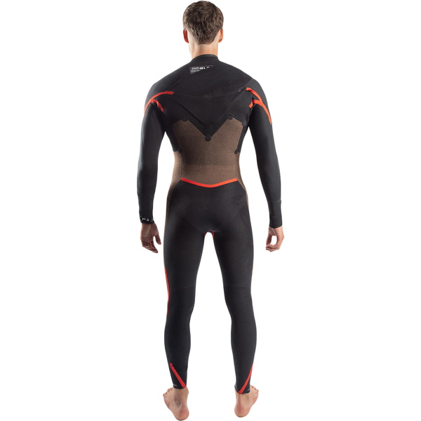 2026 Gul Mens Response FX 5/4mm Chest Zip Wetsuit RE1242-C1 - Black / Contour Camo